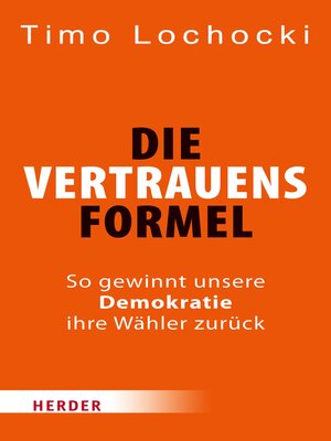 cover image of Die Vertrauensformel